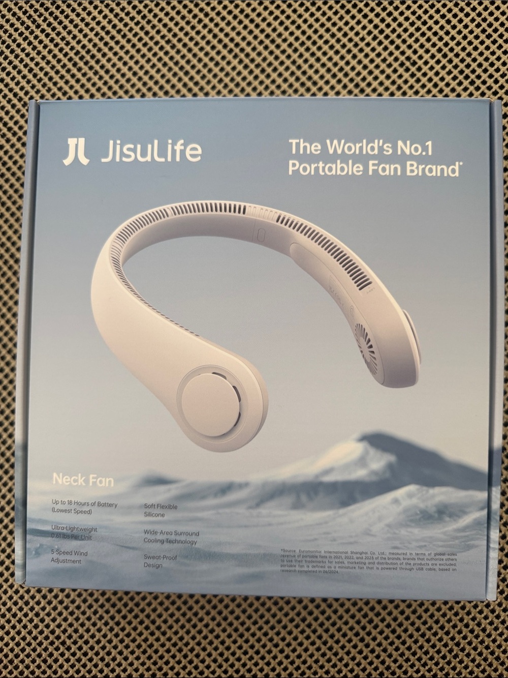 NEW JisuLife Portable Neck Fan - White